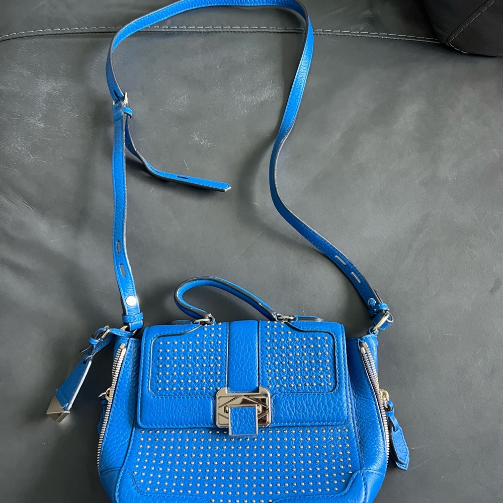 Rebecca Minkoff Blue Leather Crossbody Bag NWT